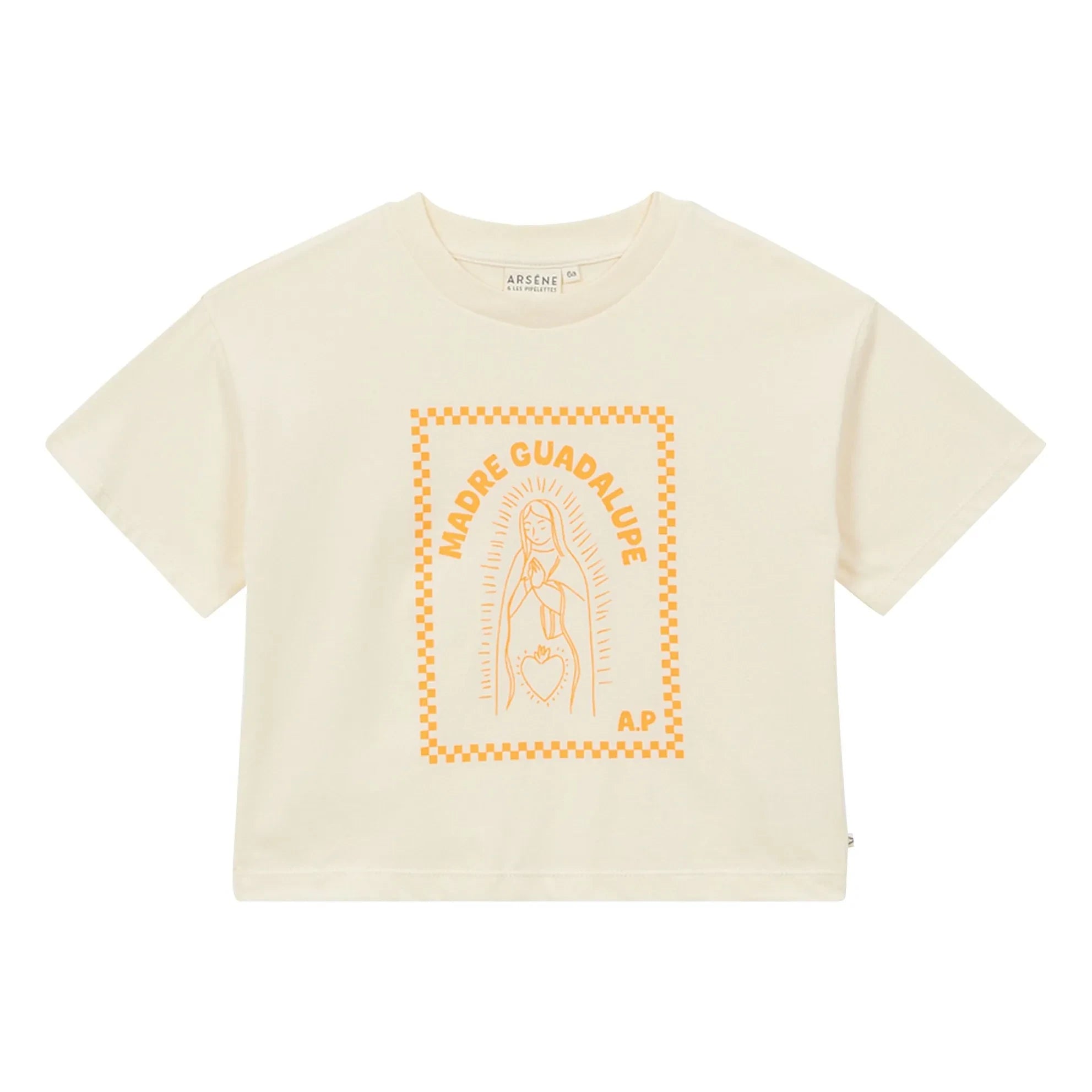 Arsène et Les Pipelettes – Madre Guadalupe Bio-Baumwoll-T-Shirt | Ecru
