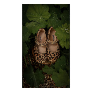 Petit Nord - Scallop Mary Jane Leopar | Kahverengi