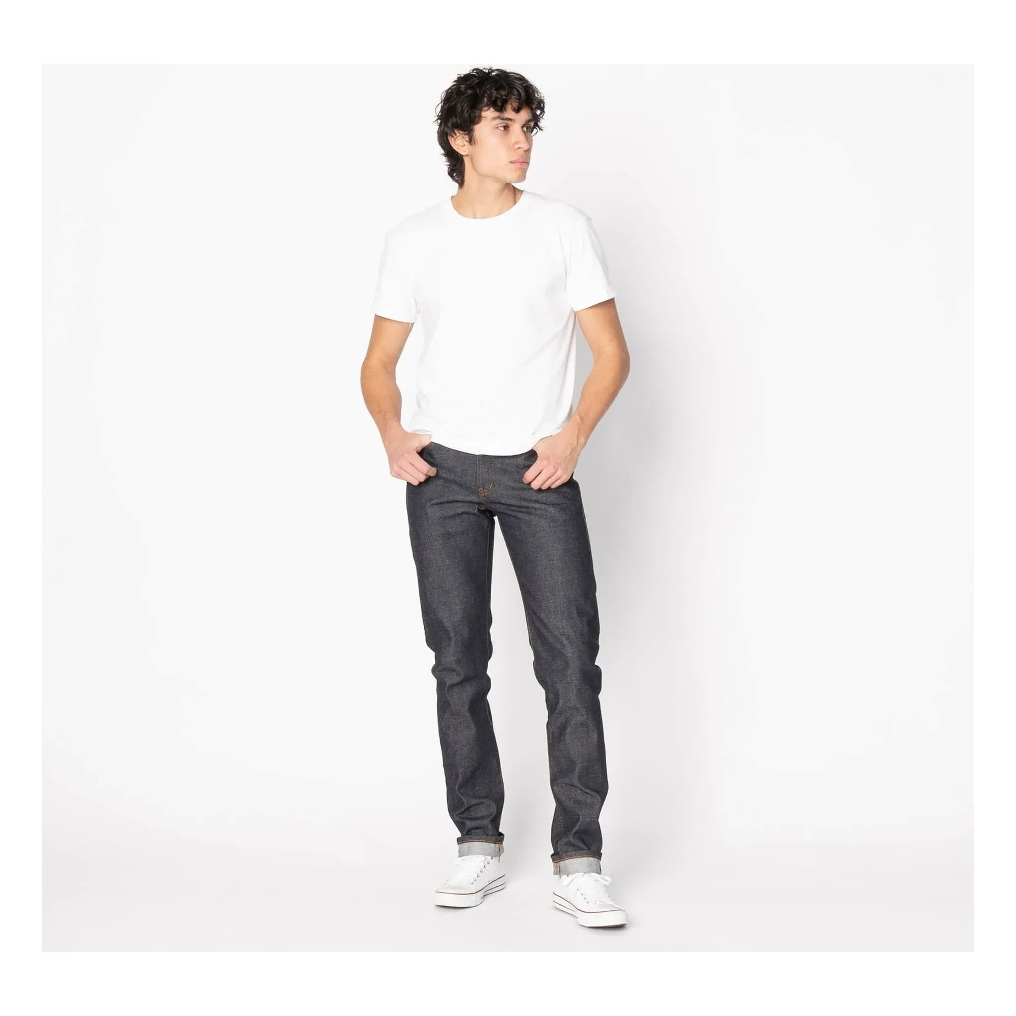 Naked & Famous - Super Guy Dia De Los Muertos Selvedge Kot Pantolon | İndigo