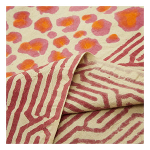 Doing Goods - Leopar Desenli Battaniye ve Pamuklu Tote Çanta | Pembe