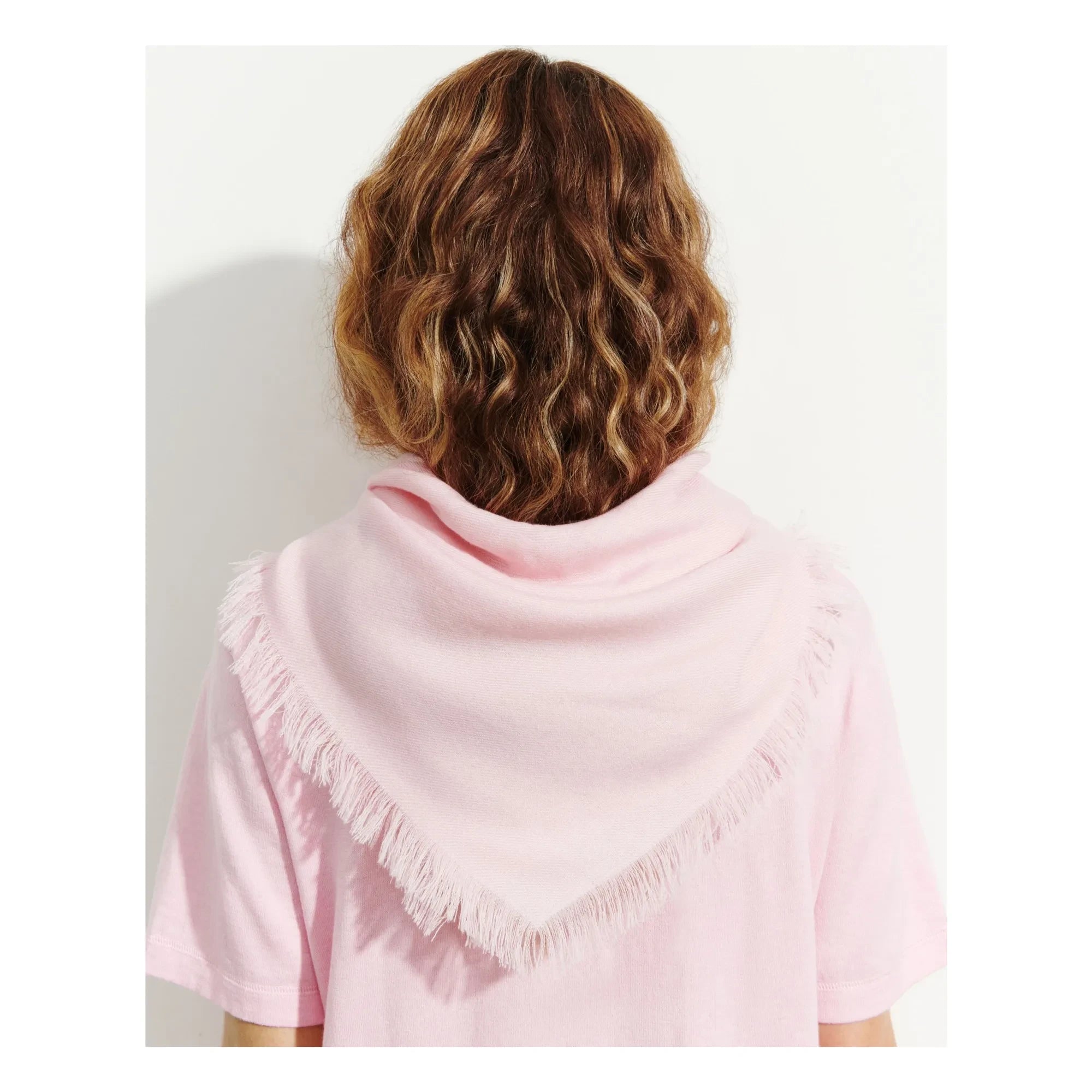 Bompard - Mini Twill Cashmere Scarf | Pink