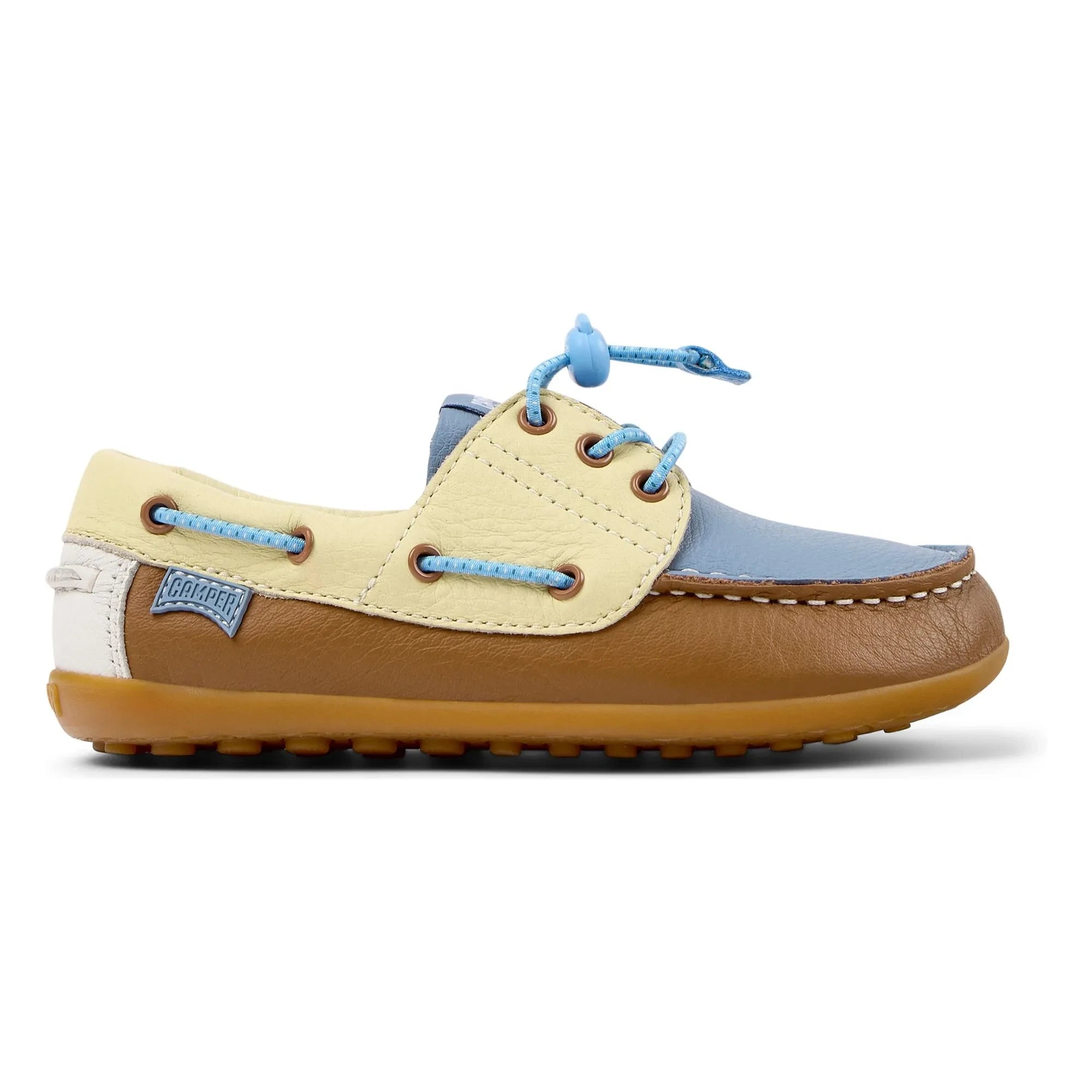 Camper - Peu Cami Colorblock Tekne Ayakkabısı | Kahverengi