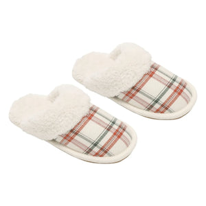 Rylee + Cru - Holiday Flanell-Hausschuh | Ecru