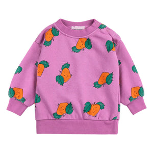 Bobo Choses - Bio-Baumwoll-Sweatshirt in Orange | Violett