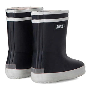 Aigle - Baby Flac Lined Rain Boots | Navy Blue