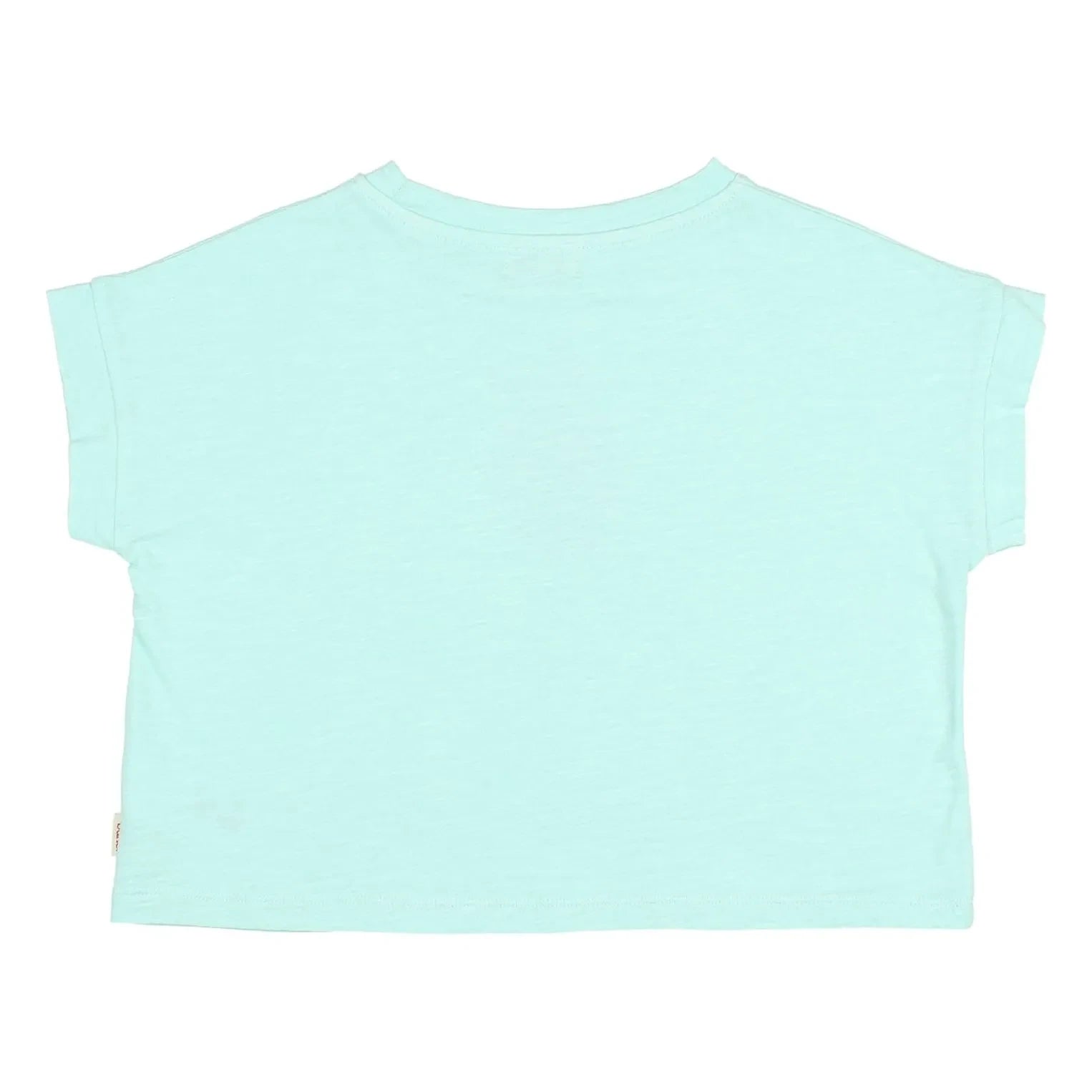 Búho - Bio-Baumwoll-T-Shirt mit Erdbeermuster | Aqua