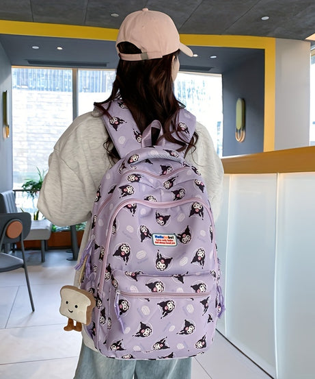 Sanrio - Kuromi Okul Sırt Çantası-Dinossi