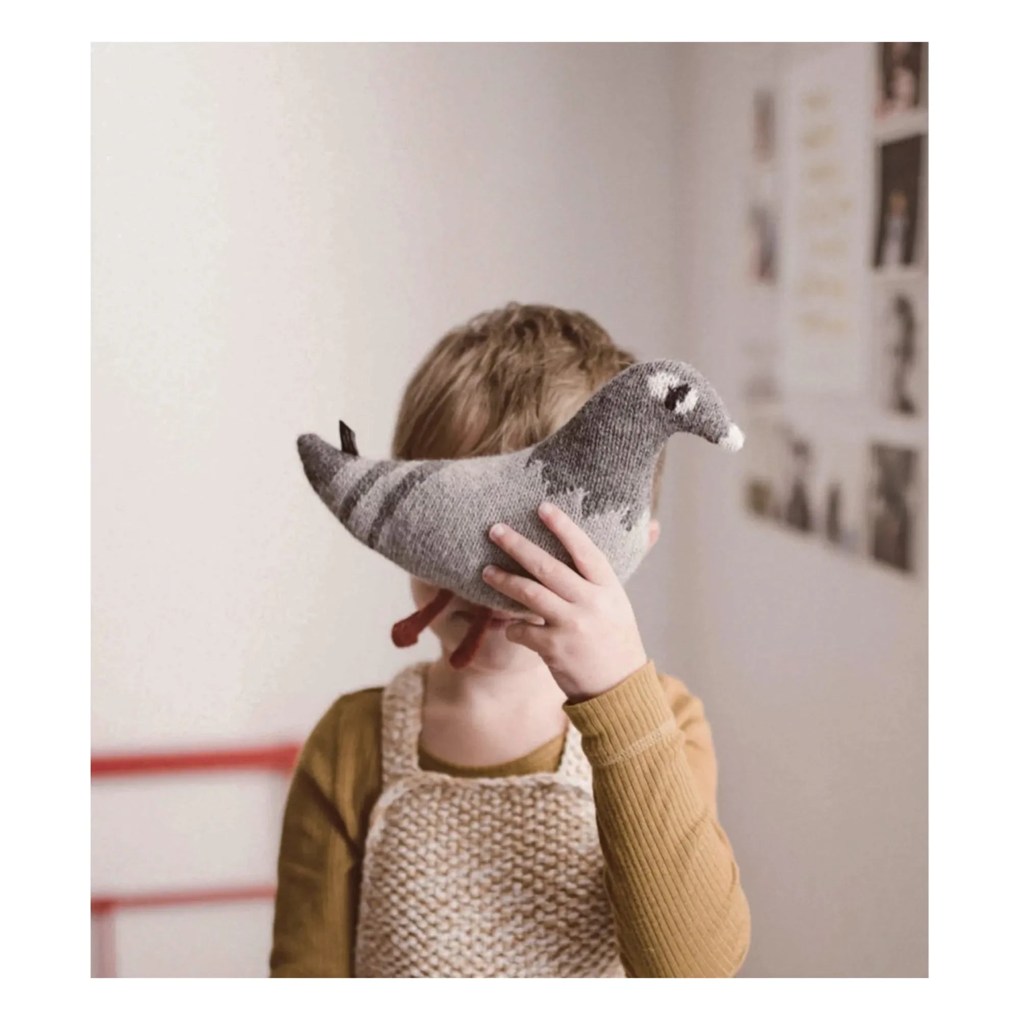 Main Sauvage - Açık Gri Pigeon Peluş Oyuncak