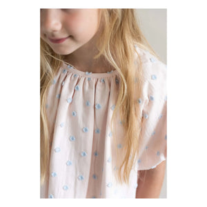 Jenest - Bella Pois Coton Bio Ballonkleid | Hellrosa