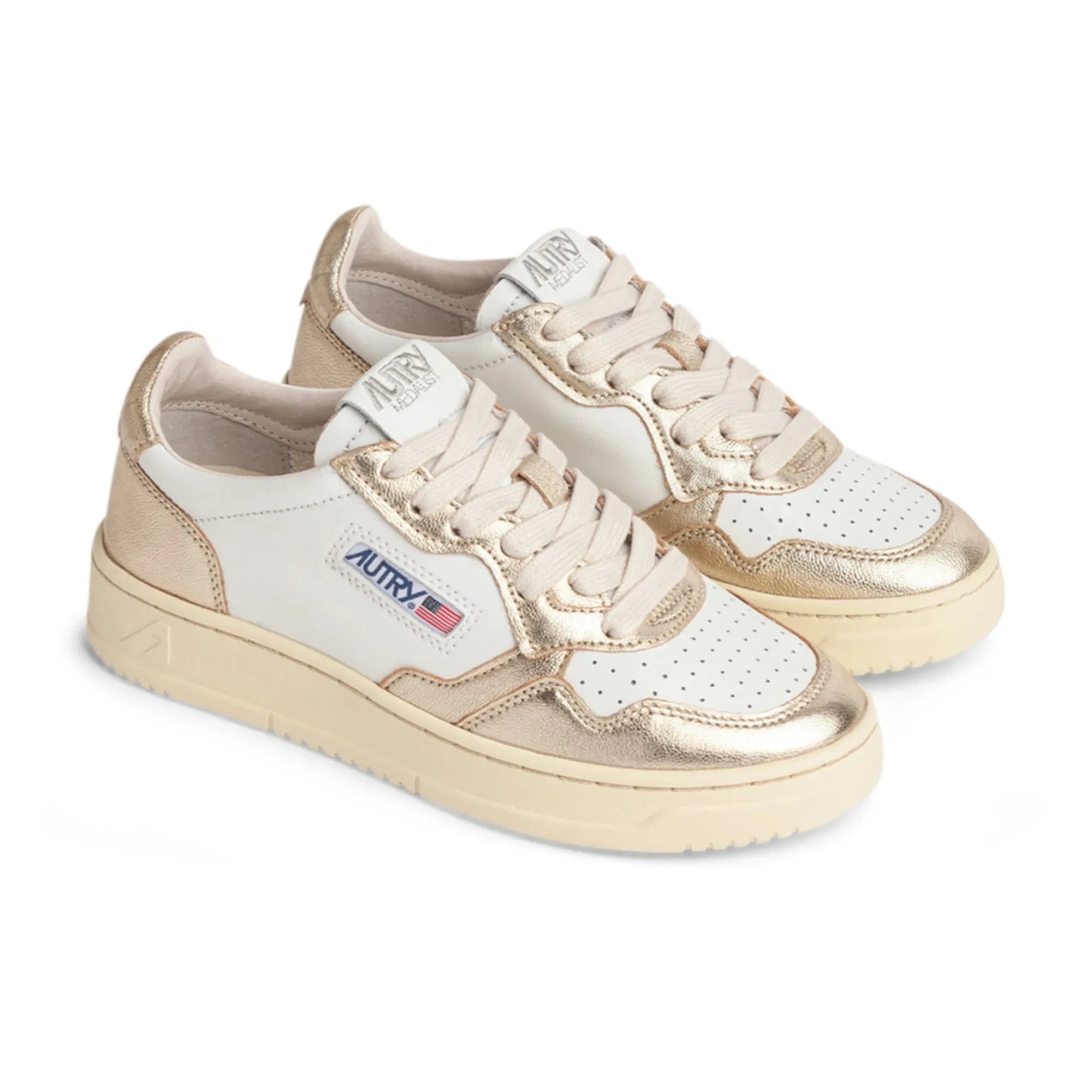 Autry - Medalist Low Bicolour Sneakers | Champagner