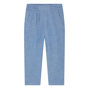 Bonpoint - Tilyo Organik Pamuklu Chambray Pantolon | Mavi