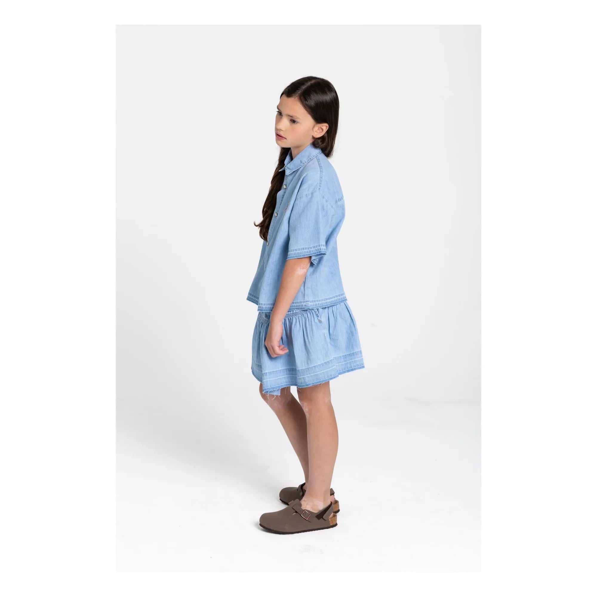 Hundred Pieces - Denim Kaya etek | Mavi