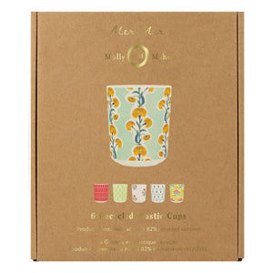 Meri Meri - Reusable Cups - Meri Meri x Molly Mahon - Set of 6
