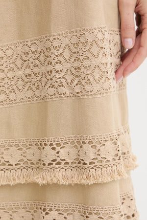 Weekend Max Mara лен yazlık elbise
