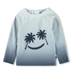 Molo - Nemo Palm Smile UV-Schutz-T-Shirt Recycelte Fasern | Graublau