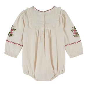 Emile et Ida - Rosebud Strampler | Creme