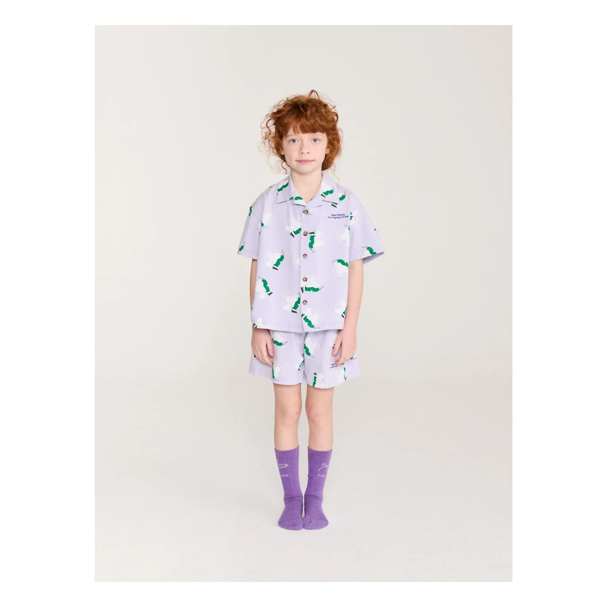 Bobo Choses - Organic Cotton Mouse T-Shirt and Shorts Set | Purple