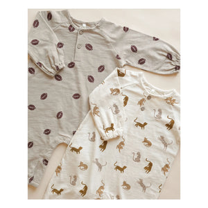 Rylee + Cru - Henley Football Pajamas | Stone