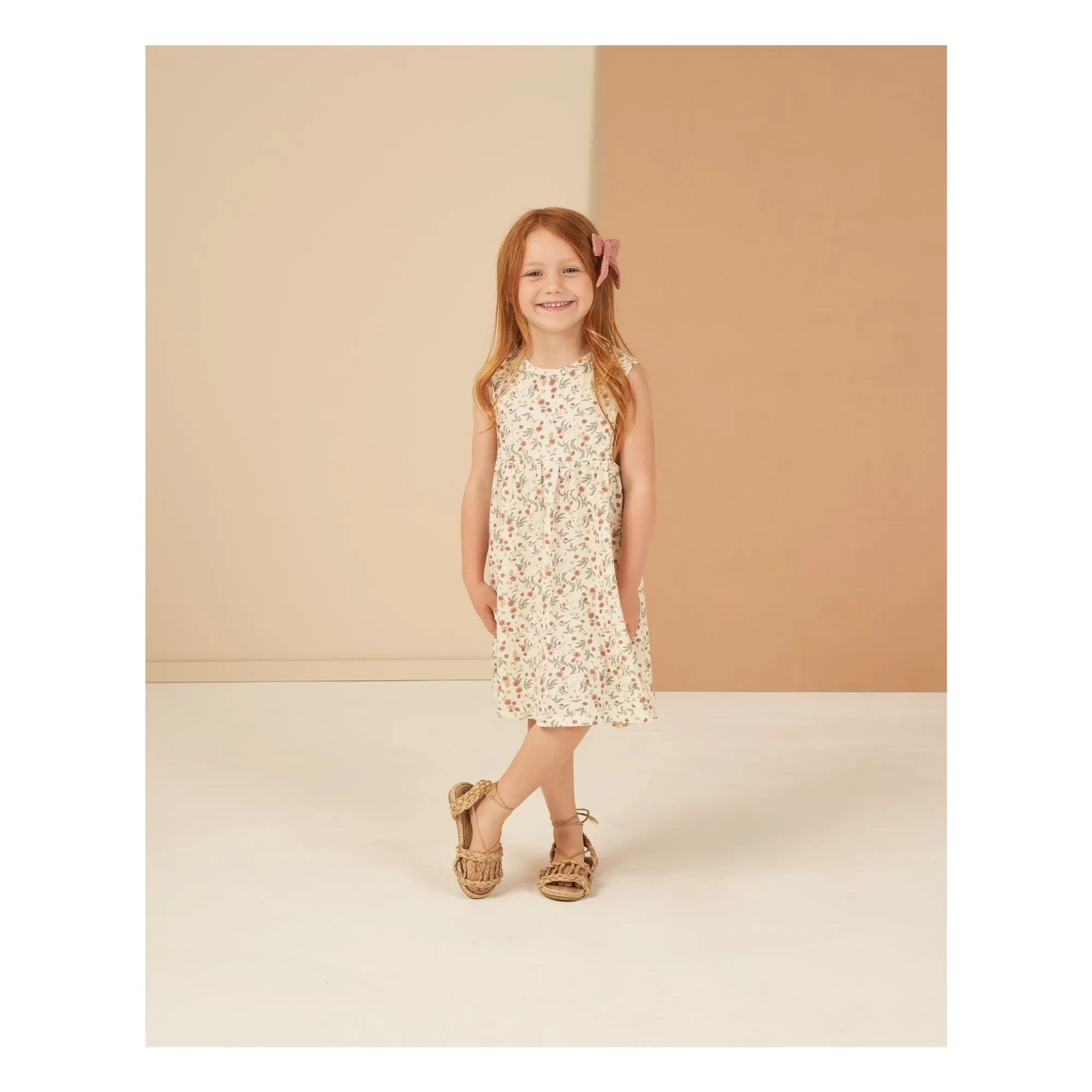 Rylee + Cru - Layla Fleuri Kleid | Ecru