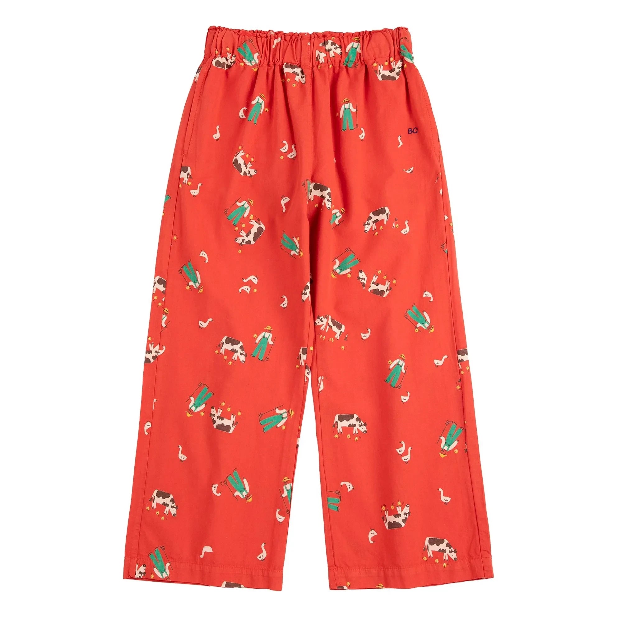 Bobo Choses - Organic Cotton Farm Pants | Red