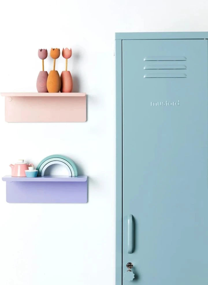 Mustard Made - Ledge Metal Wall Shelf | Blush