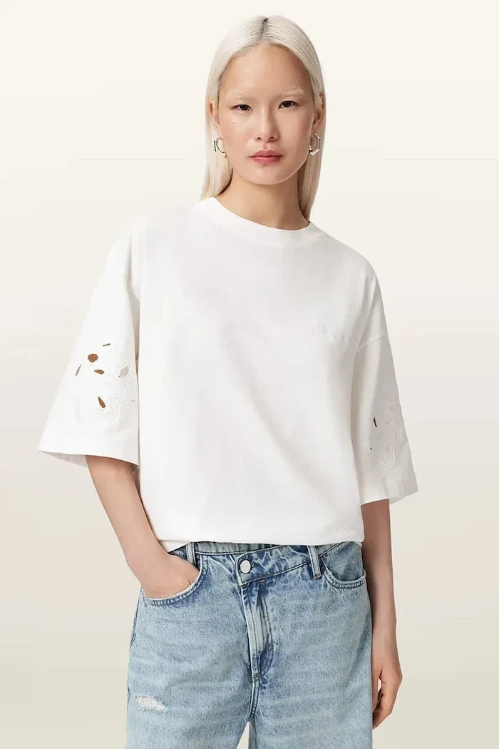 AllSaints Kadın Pamuklu Oversize Tişört LOLA