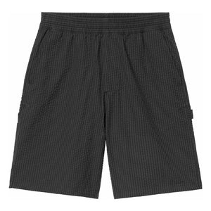 Carhartt WIP - Gestreifte Toland Seersucker-Shorts | Schwarz