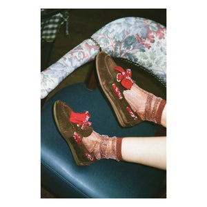 Toral - Nahua Bandana Suede Boat Shoes | Dark Brown