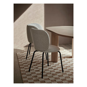Ferm Living - Ekose yün ve jüt halılar | Krem