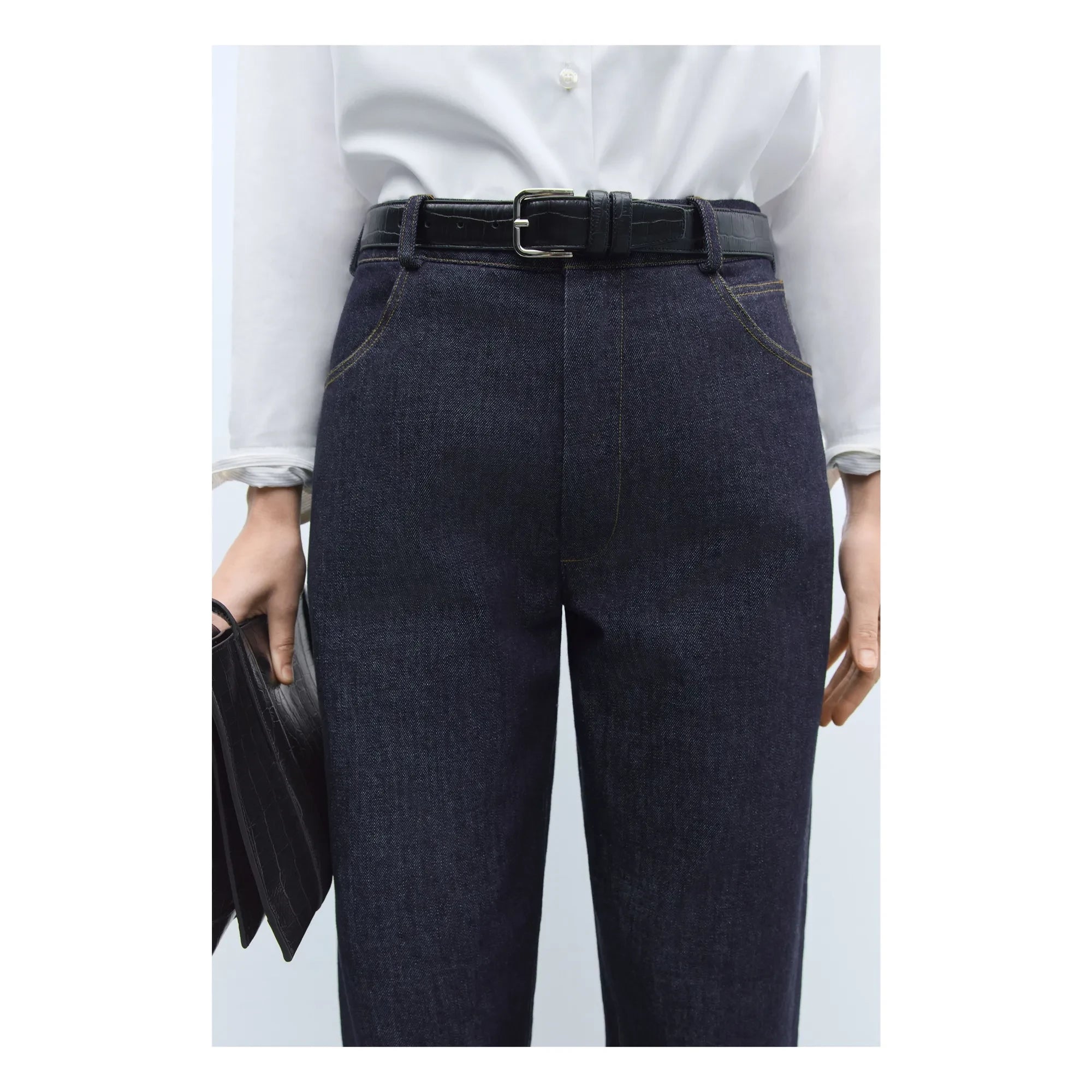 Cordera - Gerade Jeans aus recycelter Baumwolle | Indigo