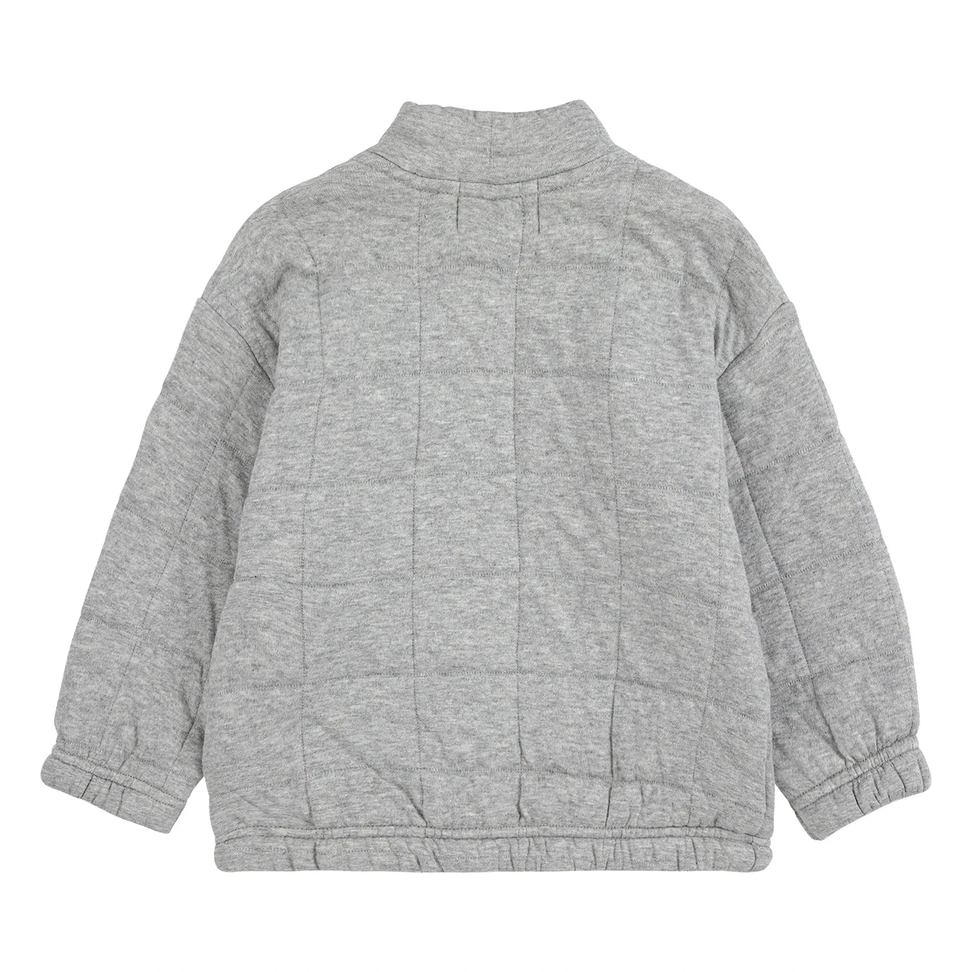 Bobo Choses - Quilted Train Sweatshirt | Grey Melange