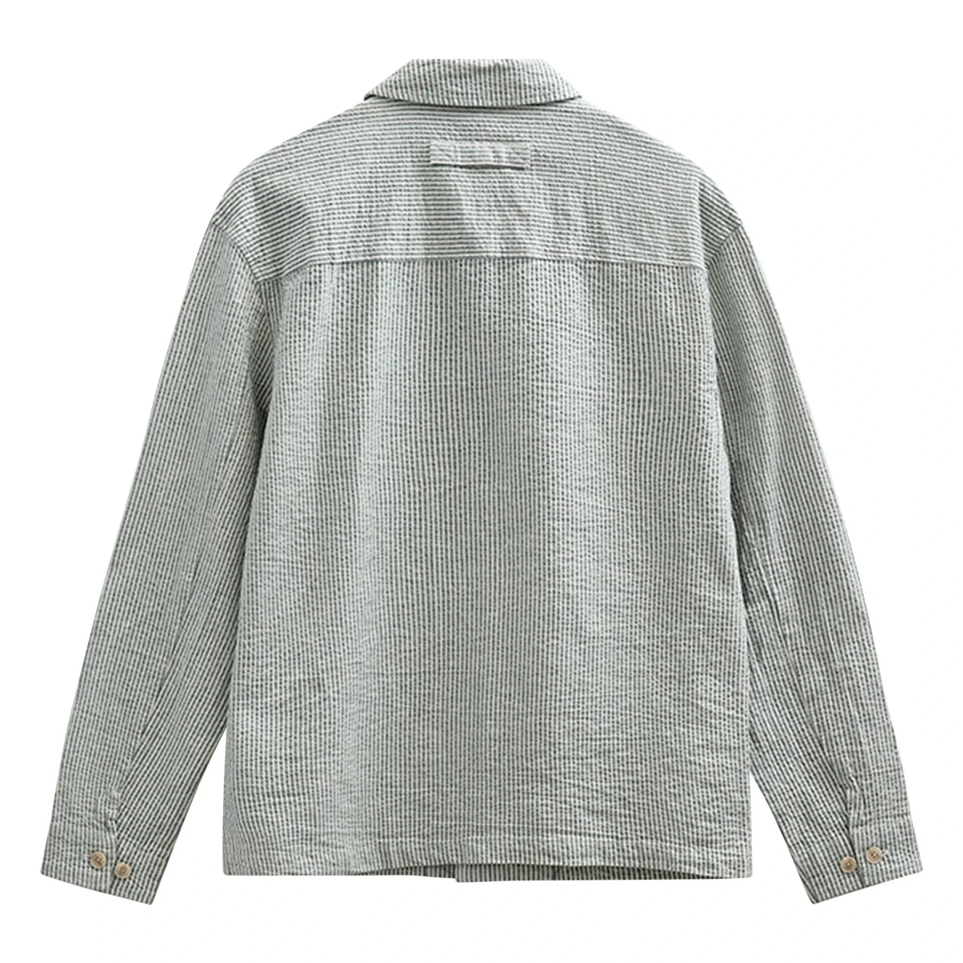 Anerkjendt - Akodin çizgili overshirt | Açık gri