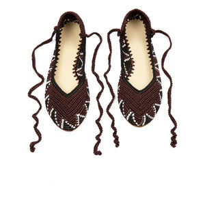 Kashura - Ballerinas Hoher Weinrot | Pflaume
