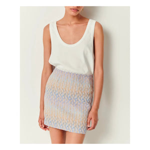 Sessùn - D ribbed tank top | Optical White