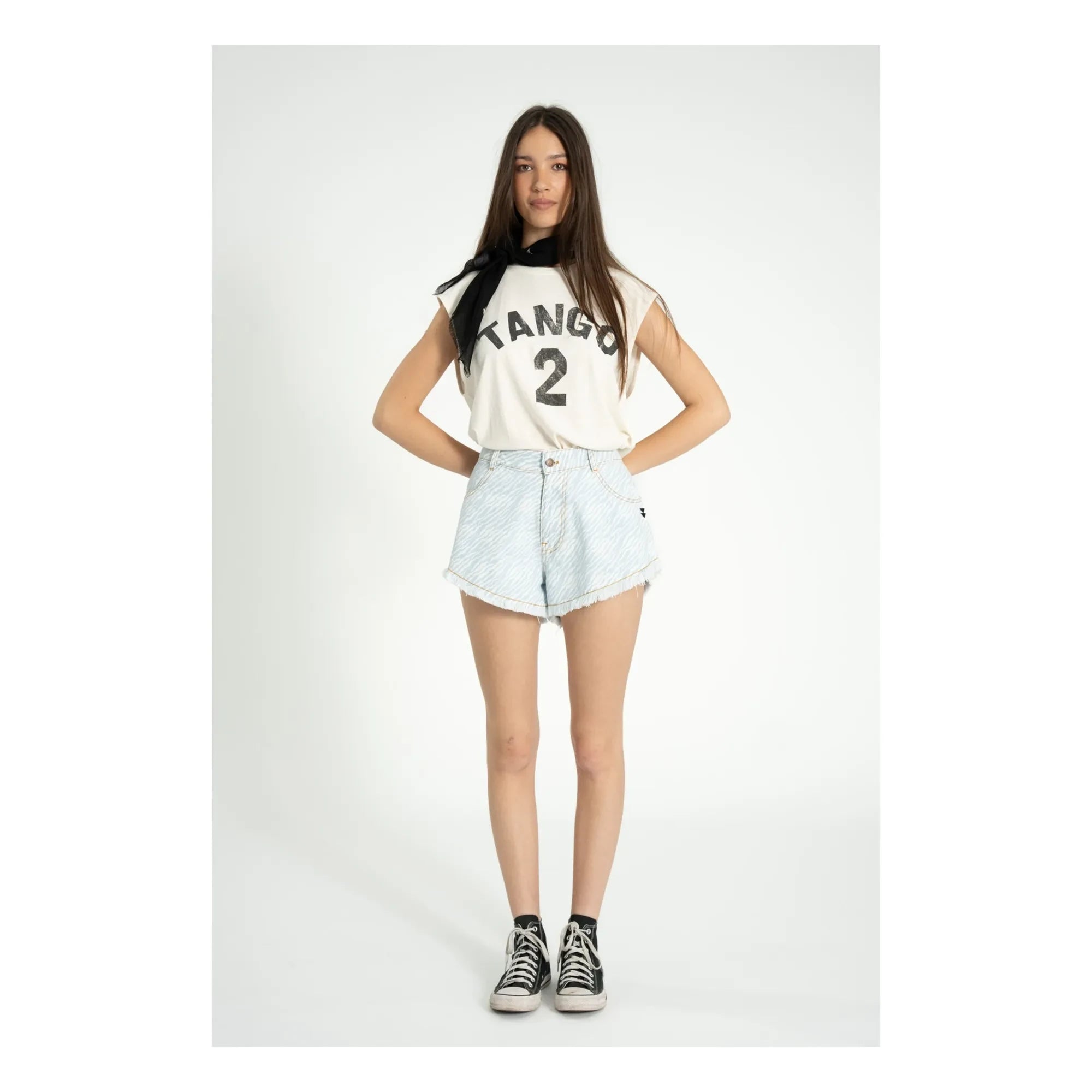 Sisters Department - Kotton Şort | Denim mavisi