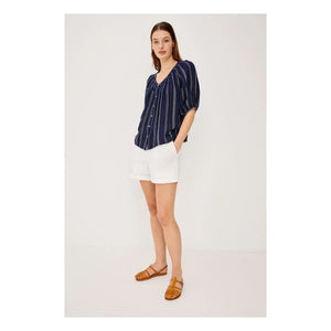 Rails - Striped Blouse Rix | Navy Blue