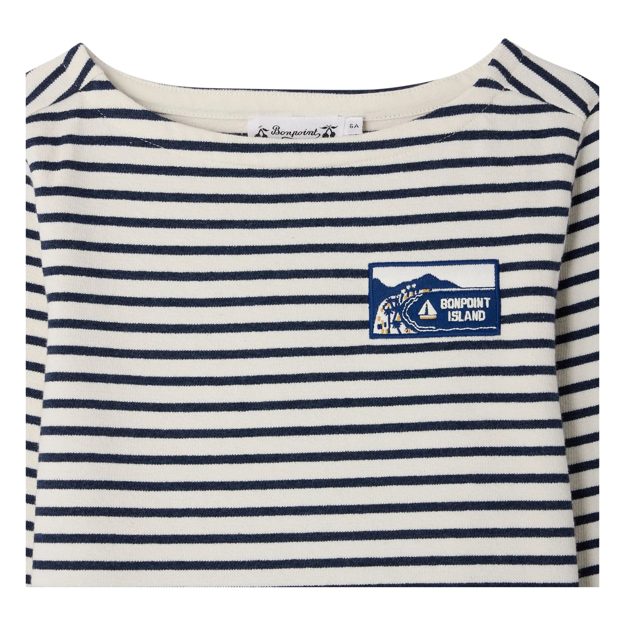 Bonpoint - Gestreiftes Baudelaire T-Shirt | Ecru