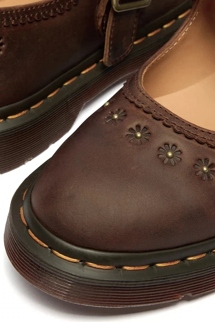 Dr. Martens Deri Mary Jane Çiçekli Babet