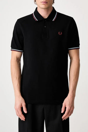 Fred Perry pamuklu yakalı erkek tişört