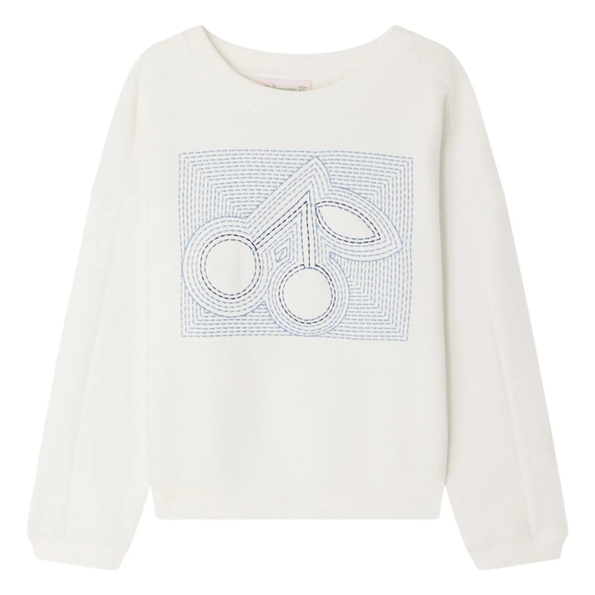 Bonpoint – Bio-Baumwoll-Sweatshirt Gena Cherry | Weiß