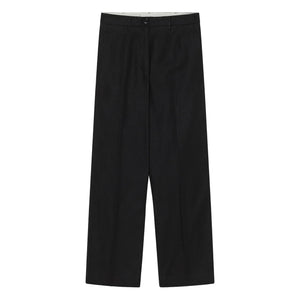 Pomandère – Baumwoll- und Leinenhose | Schwarz
