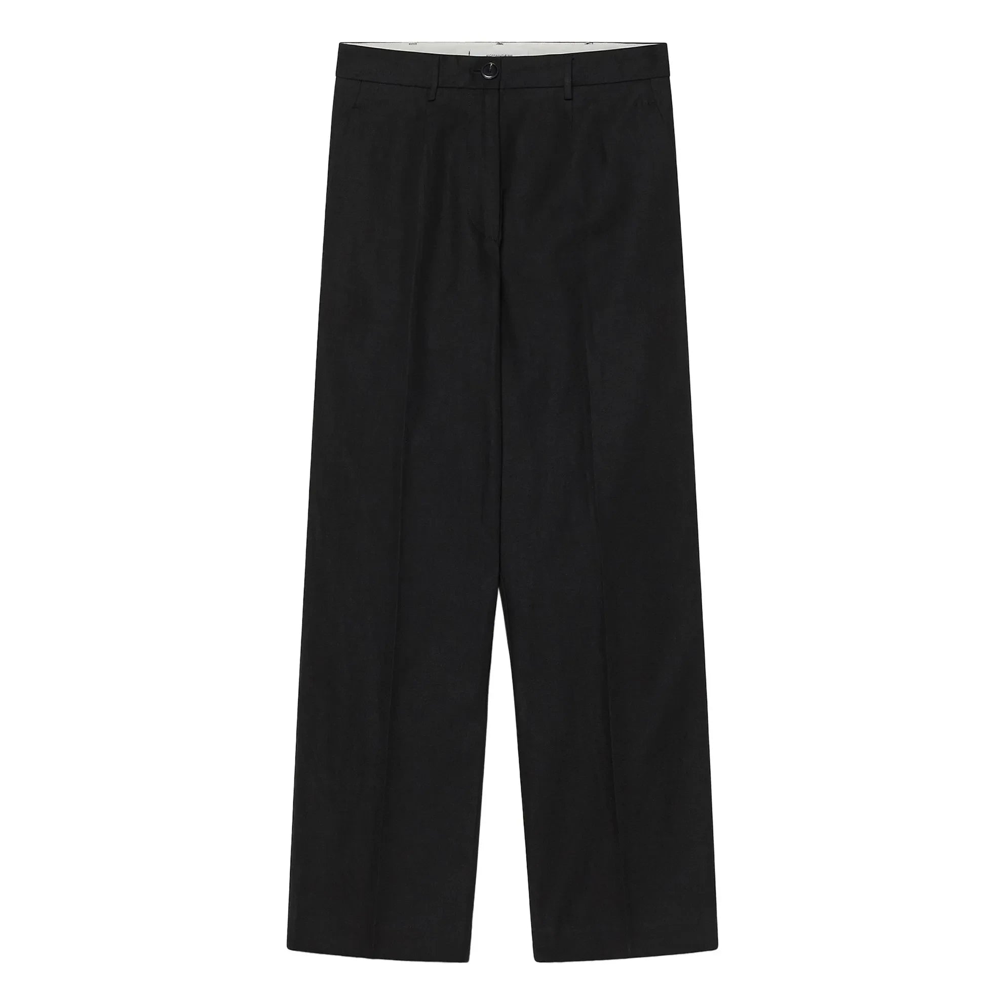 Pomandère – Baumwoll- und Leinenhose | Schwarz