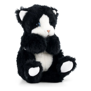La Pelucherie - Gustave Cat Plush 25 cm | Black/White