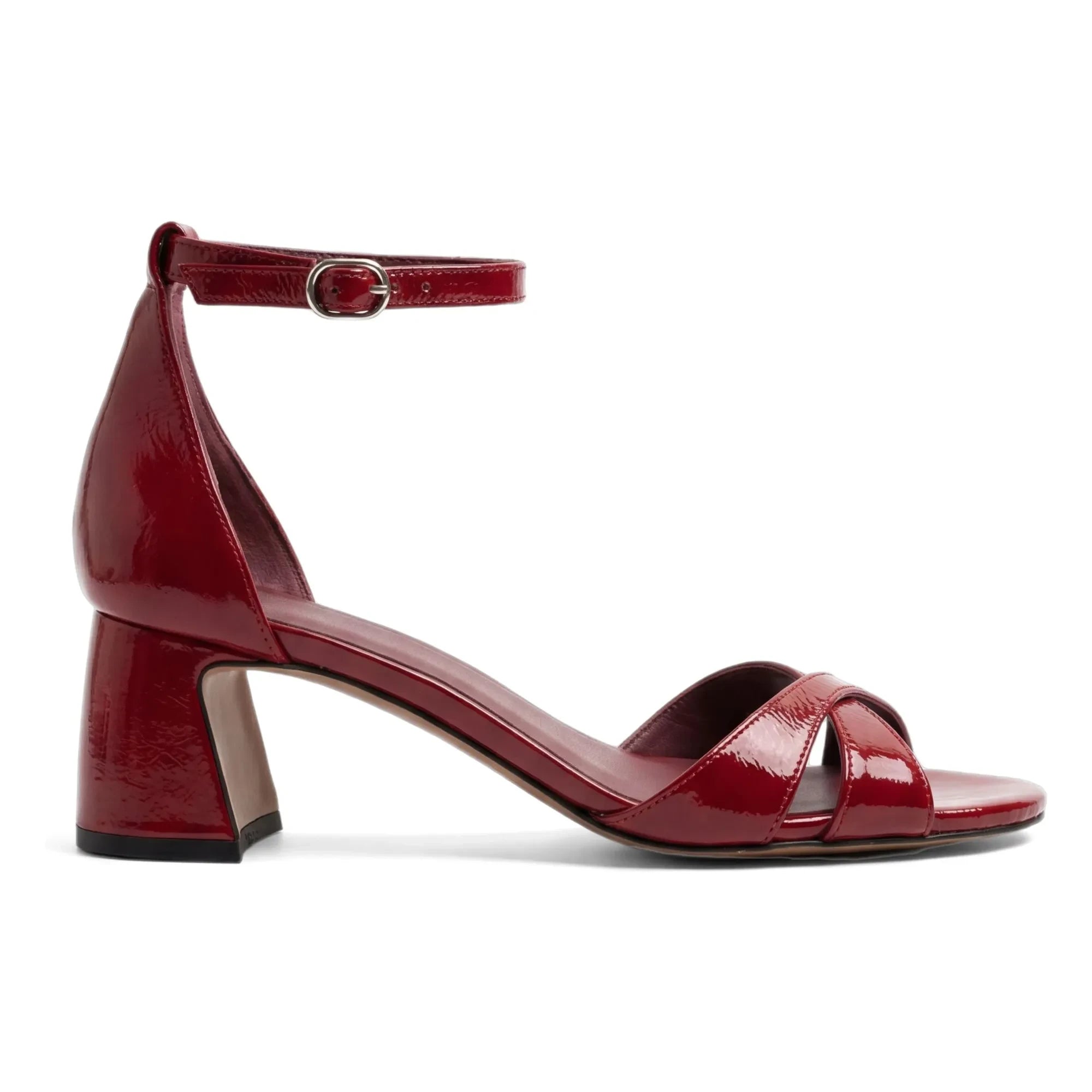 Rivecour - Sandals n°595 Patent leather | Cherry red