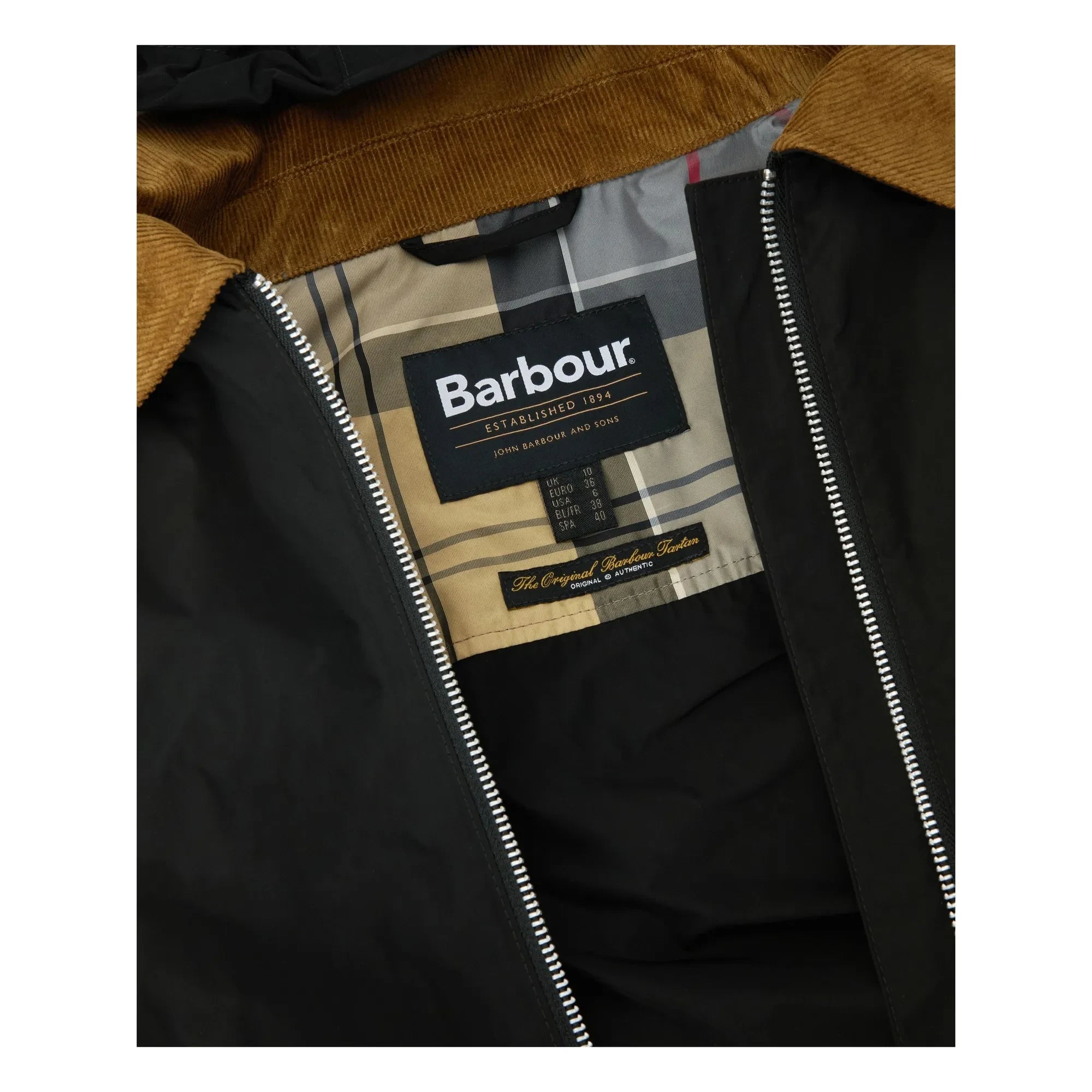 Barbour – Weaver wasserdichte Jacke | Schwarz