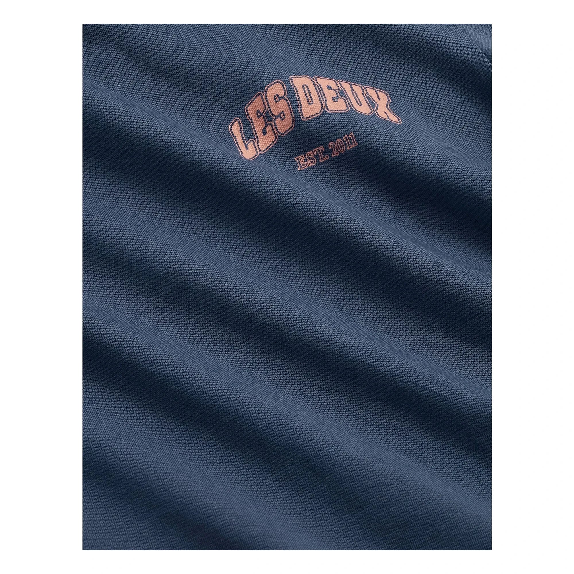 Les Deux - Hoop Bio-Baumwoll-T-Shirt | Blau
