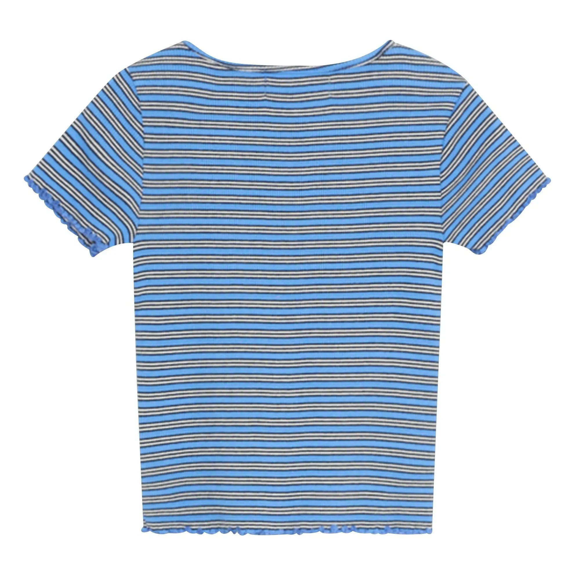 The New Society - TNS Nervürlü Striped T-Shirt | Blue