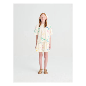 True Artist - T-shirt Birds Organic Cotton | Ecru