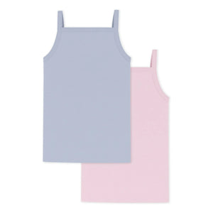 Petit Bateau - Batch 2 Punkt Cocotte Unterhemden | Rosa
