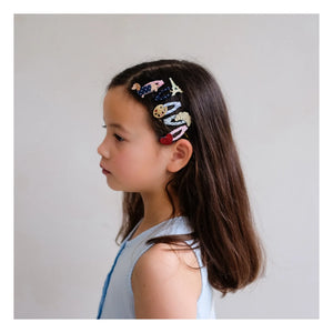 Mimi & Lula – 5er Paris Mini Haarspangen Set | Marineblau